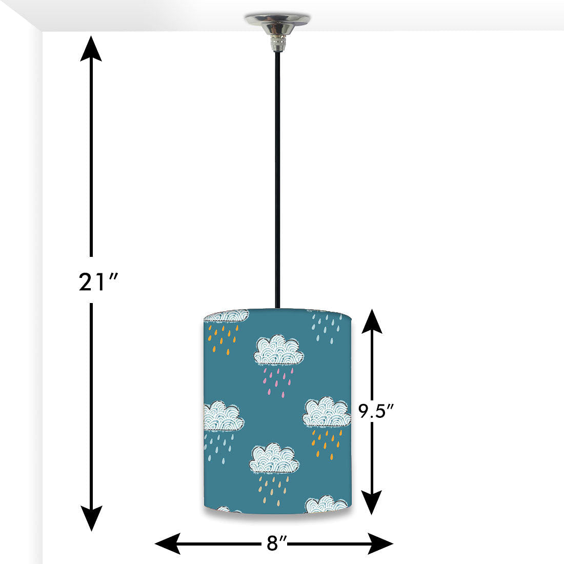 Living-Room Hanging Pendant Lamp - Rain Clouds Nutcase
