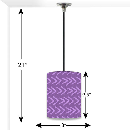 Outdoor Hanging Pendant Lamp - Purple Lines Nutcase
