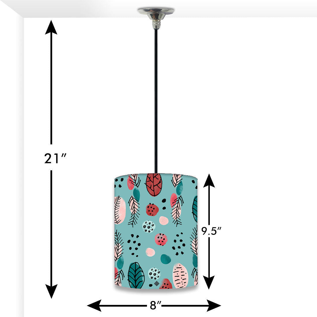 Ceiling Hanging Pendant Lamp - Leaves & Dots Nutcase