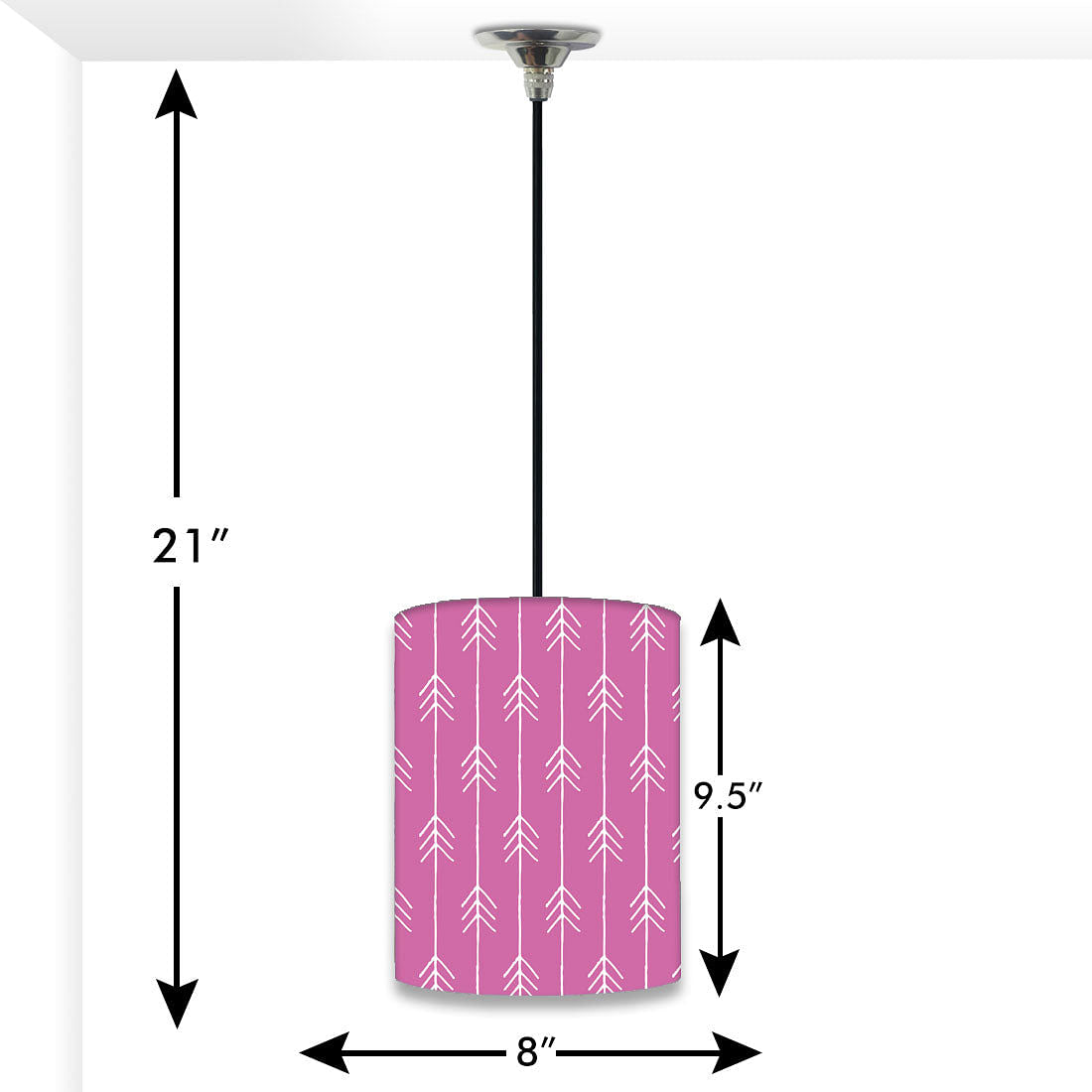 New Modern Ceiling Pendant Lamp - Pink Arrows Nutcase