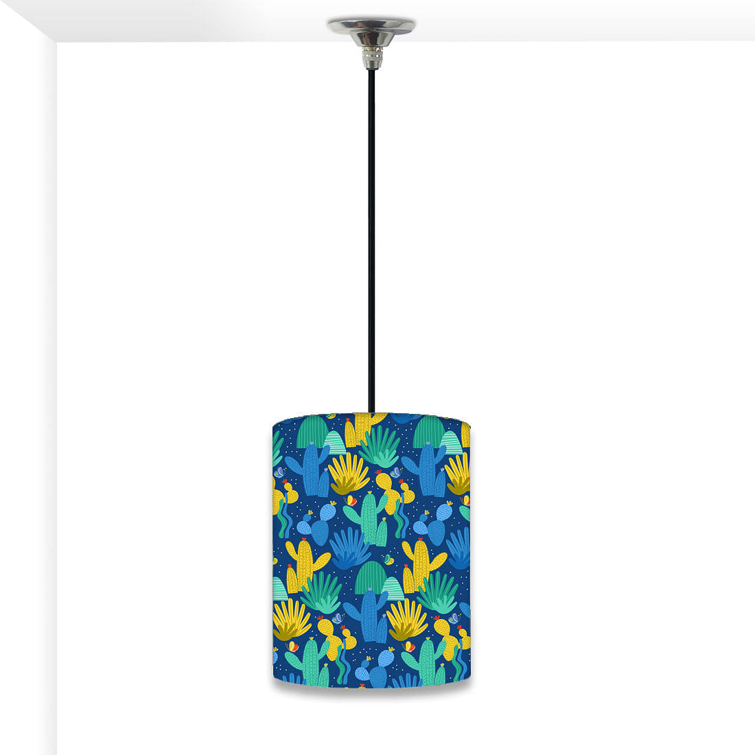 New Modern Hanging Pendant Lamp - Blue Cactus Nutcase