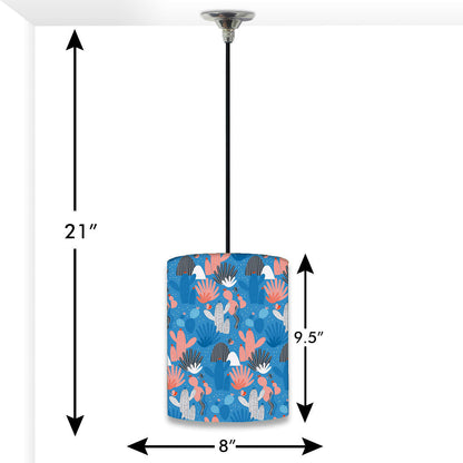 Cute Blue Pendant Lamp - Blue Cactus Nutcase