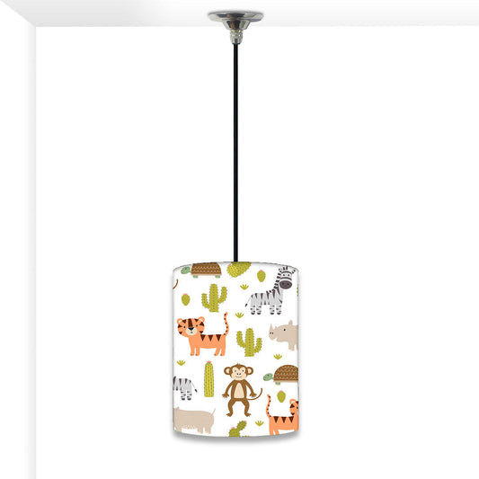 Beautiful Kids Ceiling Pendant Lamp - Monkey and Lion Nutcase