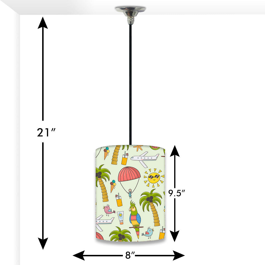 Beautiful Hanging Pendant Lamp - Beach View Nutcase