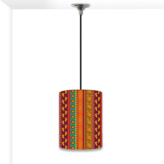 Best Ceiling Pendant Lamp - Aztec Orange And Green Pattern Nutcase