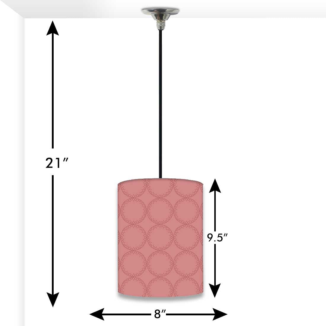 Cool Hanging Pendant Lamp - Peach Circles Nutcase