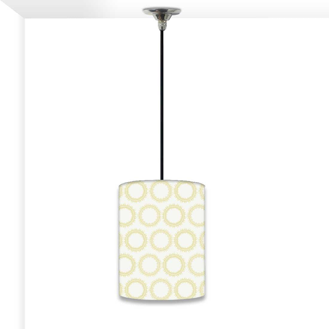 Trendy Modern Hanging Pendant Lamp - Yellow Circle Nutcase