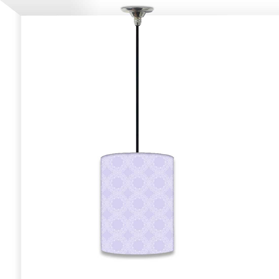 Cool Hanging Pendant Lamp - Purple Geometric Flower Nutcase