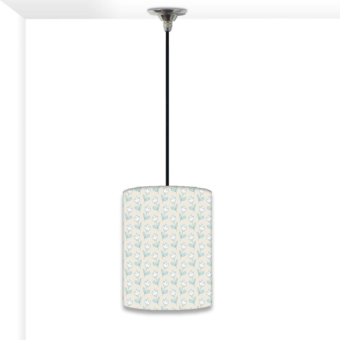Pretty Small Hanging Pendant Lamp - White Flower Nutcase