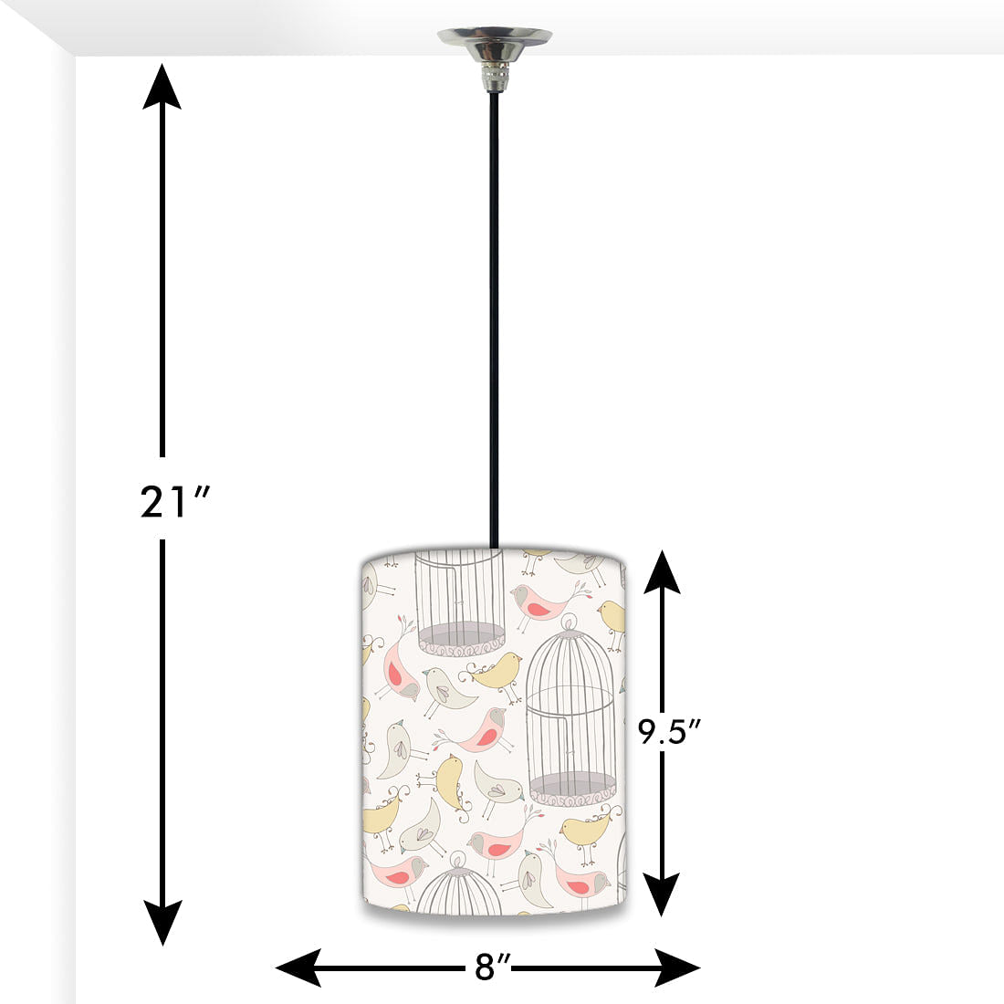 Modern Hanging Pendant Lamp - Bird Cage Nutcase