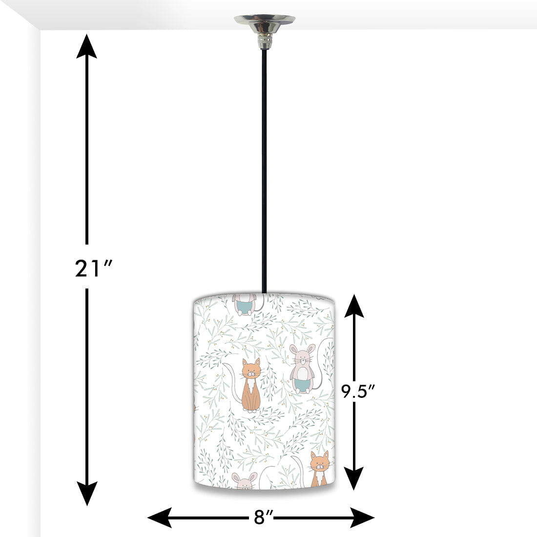 New Nursery Ceiling Pendant Lamp - Cute Rat Nutcase