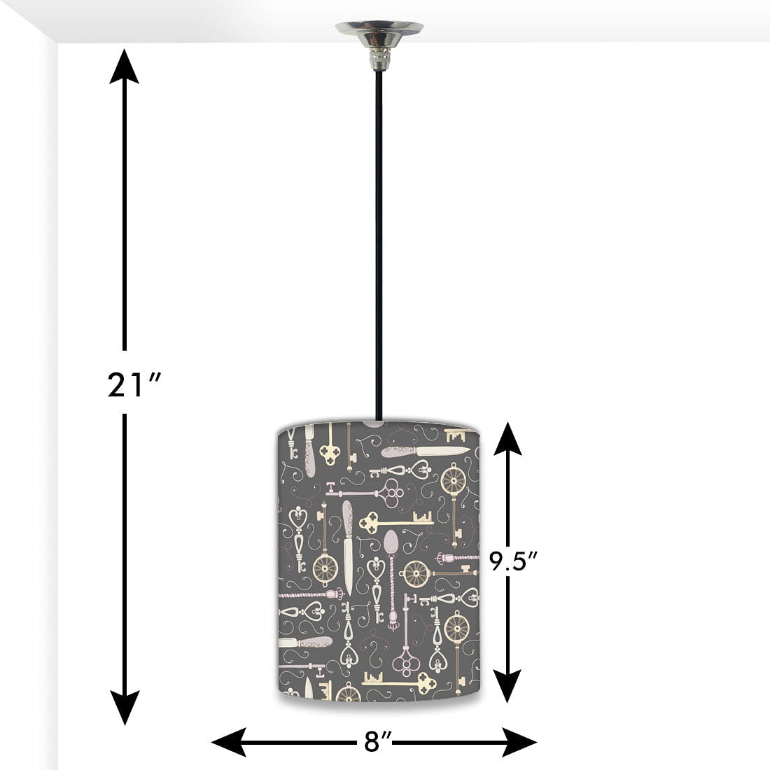 Classic Hanging Pendant Lamp - Classic Keys Nutcase