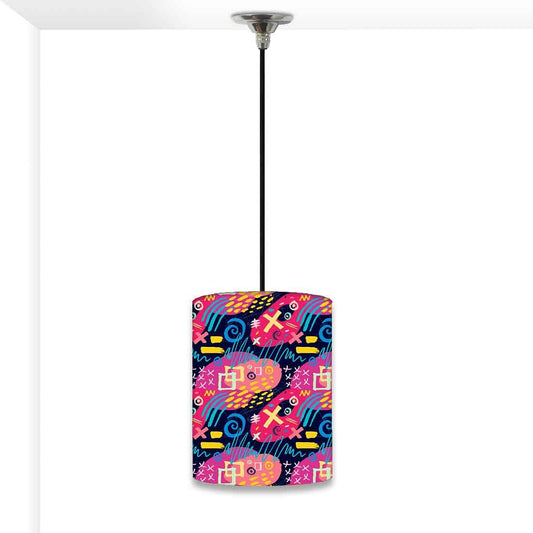 Ceiling Hanging Pendant Lamp Shade - Colorful Trendy Pattern Nutcase