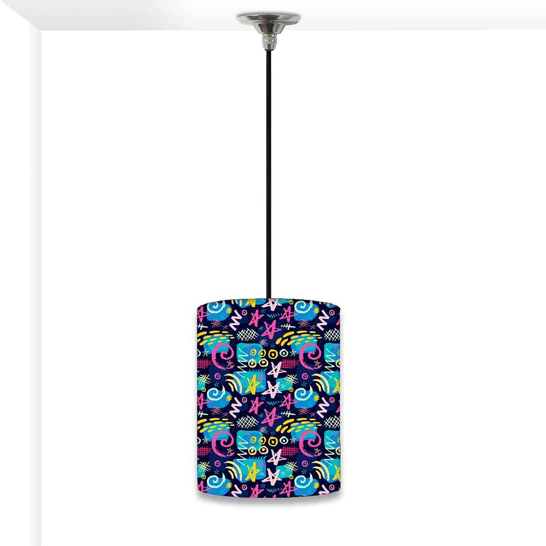 Ceiling Hanging Pendant Lamp Shade - Multicolor Trendy Pattern Nutcase