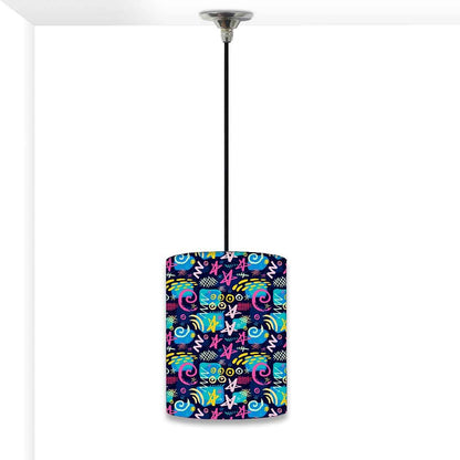 Ceiling Hanging Pendant Lamp Shade - Multicolor Trendy Pattern Nutcase