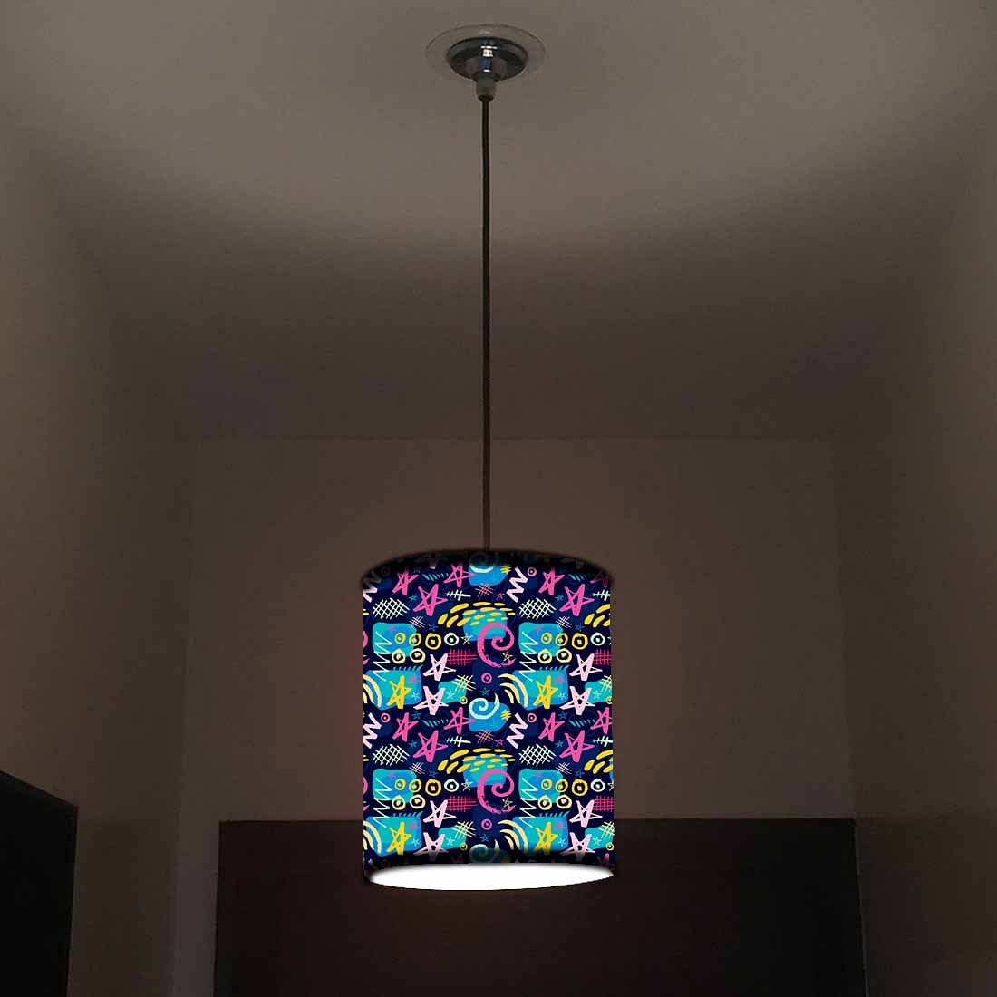Ceiling Hanging Pendant Lamp Shade - Multicolor Trendy Pattern Nutcase