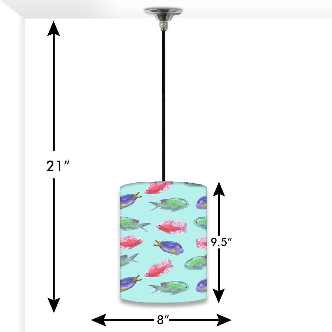 Ceiling Hanging Pendant Lamp Shade - Sweet Fishes Nutcase