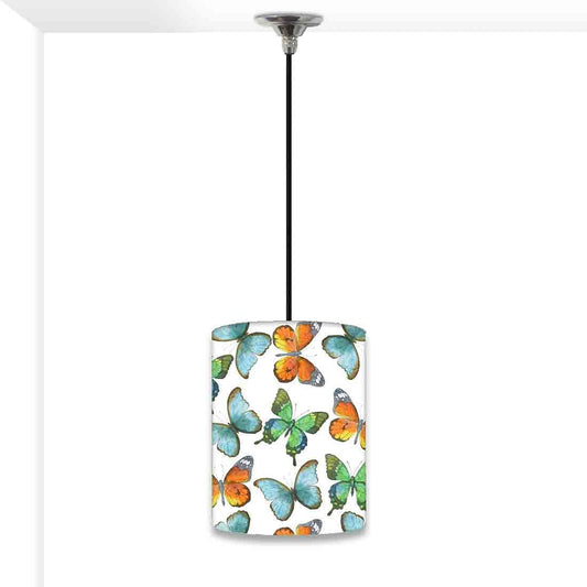 Ceiling Hanging Pendant Lamp Shade - Watercolor Butterflies Nutcase