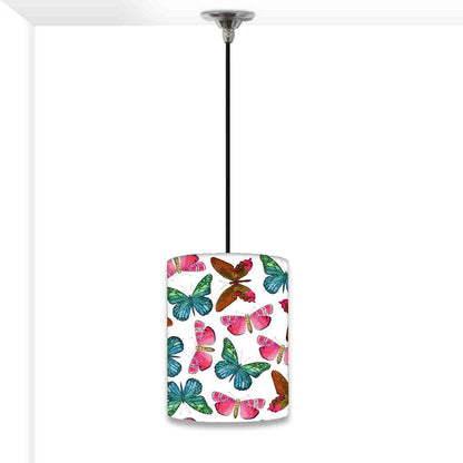 Ceiling Hanging Pendant Lamp Shade - Watercolor Butterfly Nutcase
