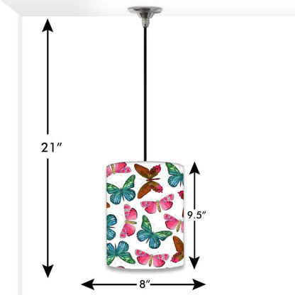 Ceiling Hanging Pendant Lamp Shade - Watercolor Butterfly Nutcase