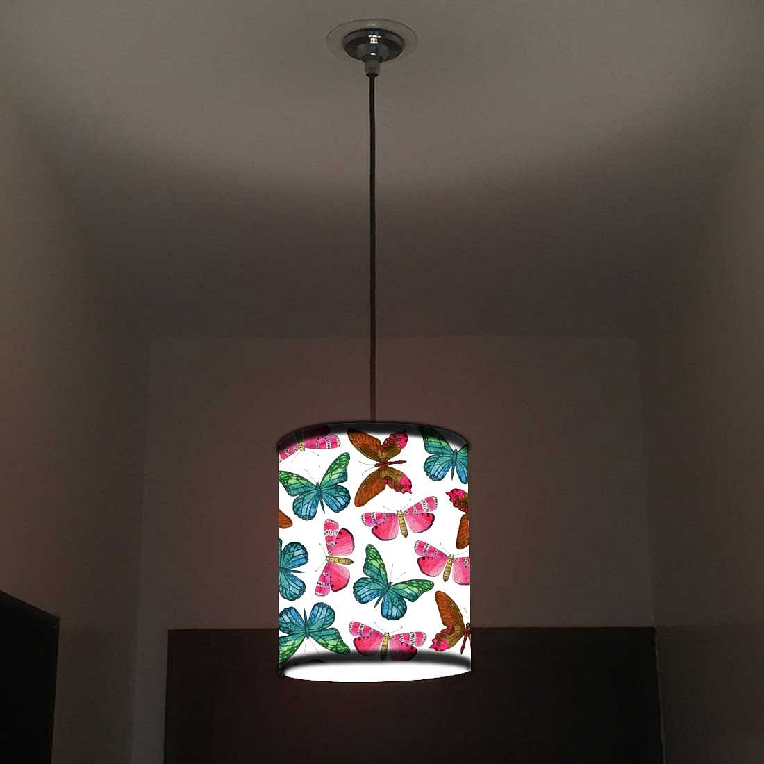Ceiling Hanging Pendant Lamp Shade - Watercolor Butterfly Nutcase