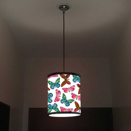 Ceiling Hanging Pendant Lamp Shade - Watercolor Butterfly Nutcase