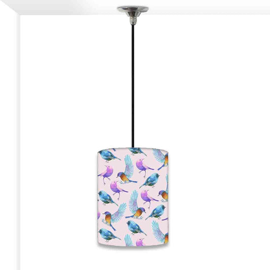 Ceiling Hanging Pendant Lamp Shade - Watercolor Birds Nutcase