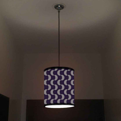 Ceiling Hanging Pendant Lamp Shade - Purple Retro Pattern Nutcase