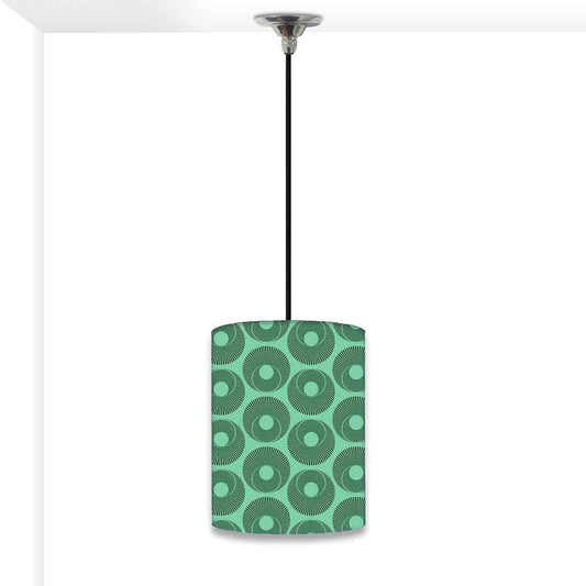 Ceiling Hanging Pendant Lamp Shade - Retro Green Art Nutcase