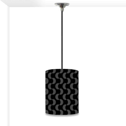 Ceiling Hanging Pendant Lamp Shade - Black Retro Design Nutcase