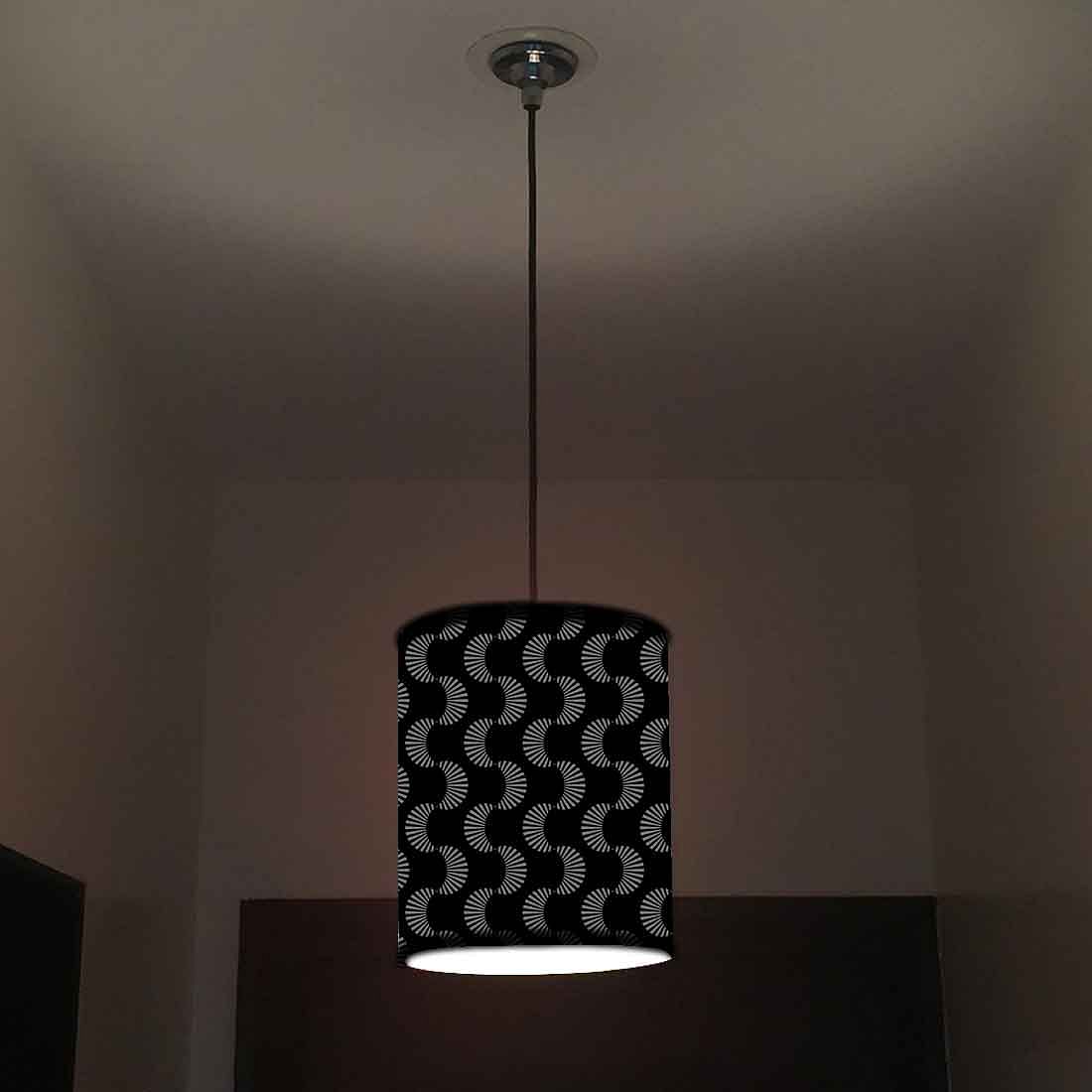 Ceiling Hanging Pendant Lamp Shade - Black Retro Design Nutcase