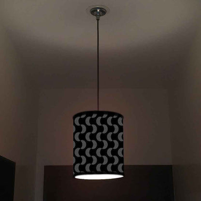 Ceiling Hanging Pendant Lamp Shade - Black Retro Design Nutcase