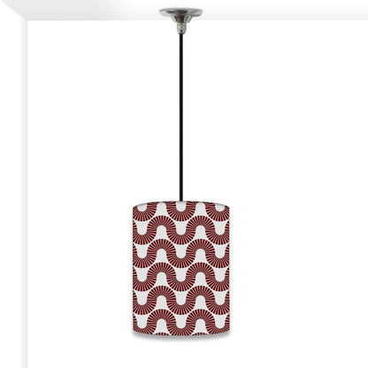 Ceiling Hanging Pendant Lamp Shade - Peach Color Retro Art Nutcase