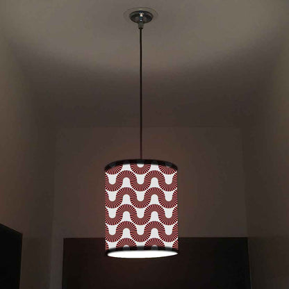Ceiling Hanging Pendant Lamp Shade - Peach Color Retro Art Nutcase