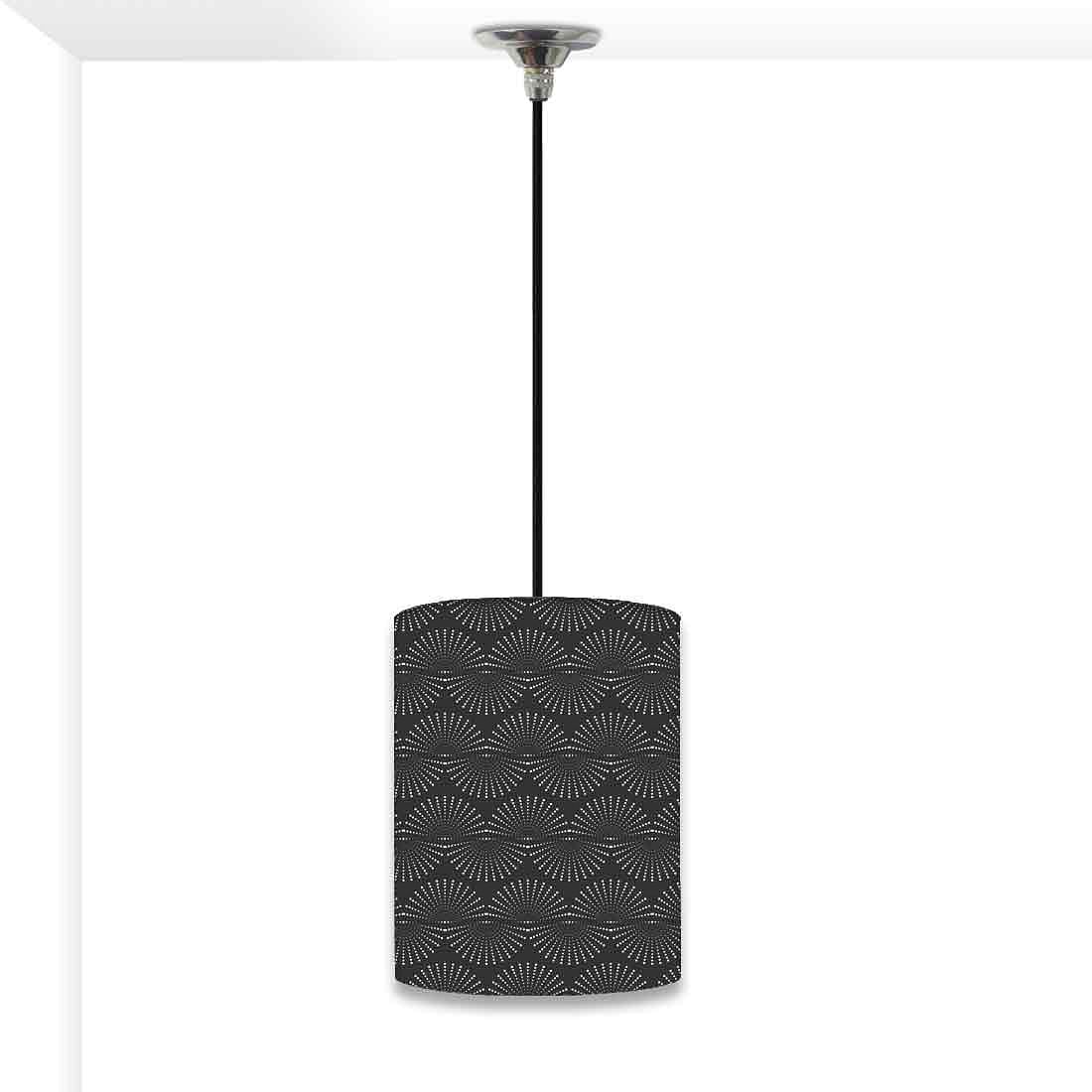 Ceiling Hanging Pendant Lamp Shade - Black And White Retro Pattern Nutcase