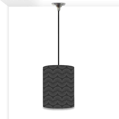 Ceiling Hanging Pendant Lamp Shade - Black And White Retro Pattern Nutcase