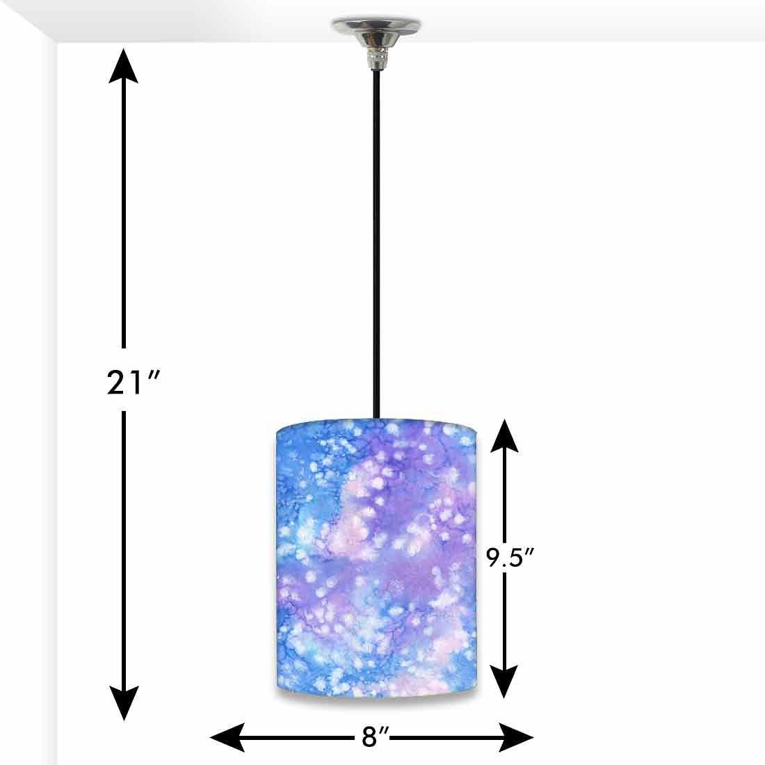 Ceiling Hanging Pendant Lamp Shade - Arctic Space Purple Watercolor Nutcase