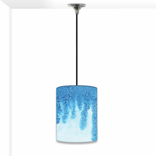 Ceiling Hanging Pendant Lamp Shade - Arctic Blue Space Watercolor Nutcase