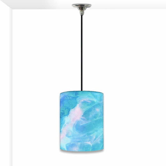 Ceiling Hanging Pendant Lamp Shade - Arctic Space Sky Blue Green Watercolor Nutcase