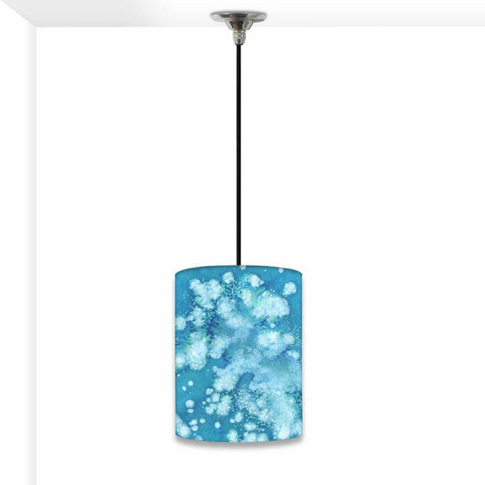 Ceiling Hanging Pendant Lamp Shade - Arctic Space Light Blue Watercolor Nutcase