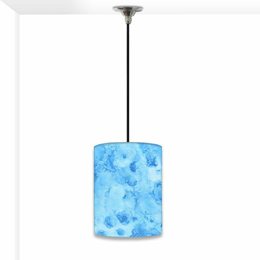 Ceiling Hanging Pendant Lamp Shade - Arctic Space Blue Watercolor Nutcase