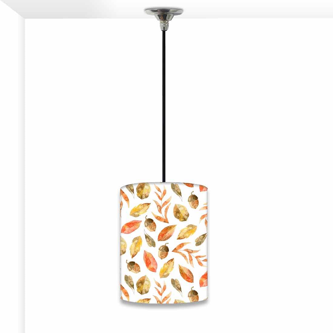 Ceiling Hanging Pendant Lamp Shade - Orange Leaf Nutcase