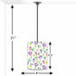 Ceiling Hanging Lights for Kitchen Lamp - Purple Flower 0178 Nutcase