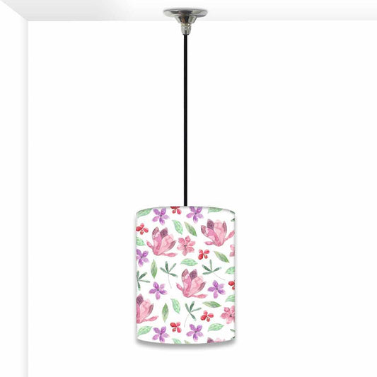 Ceiling Hanging Pendant Lamp Shade - Pink Flower Nutcase