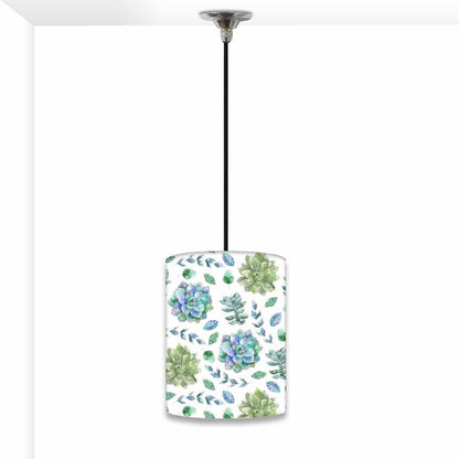 Ceiling Hanging Pendant Lamp Shade - Green Flower Nutcase