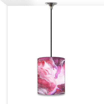 Ceiling Hanging Pendant Lamp Shade - Space Pink Watercolor Nutcase