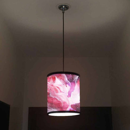 Ceiling Hanging Pendant Lamp Shade - Space Pink Watercolor Nutcase