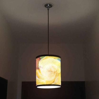 Ceiling Hanging Pendant Lamp Shade - Space Yellow Watercolor Nutcase