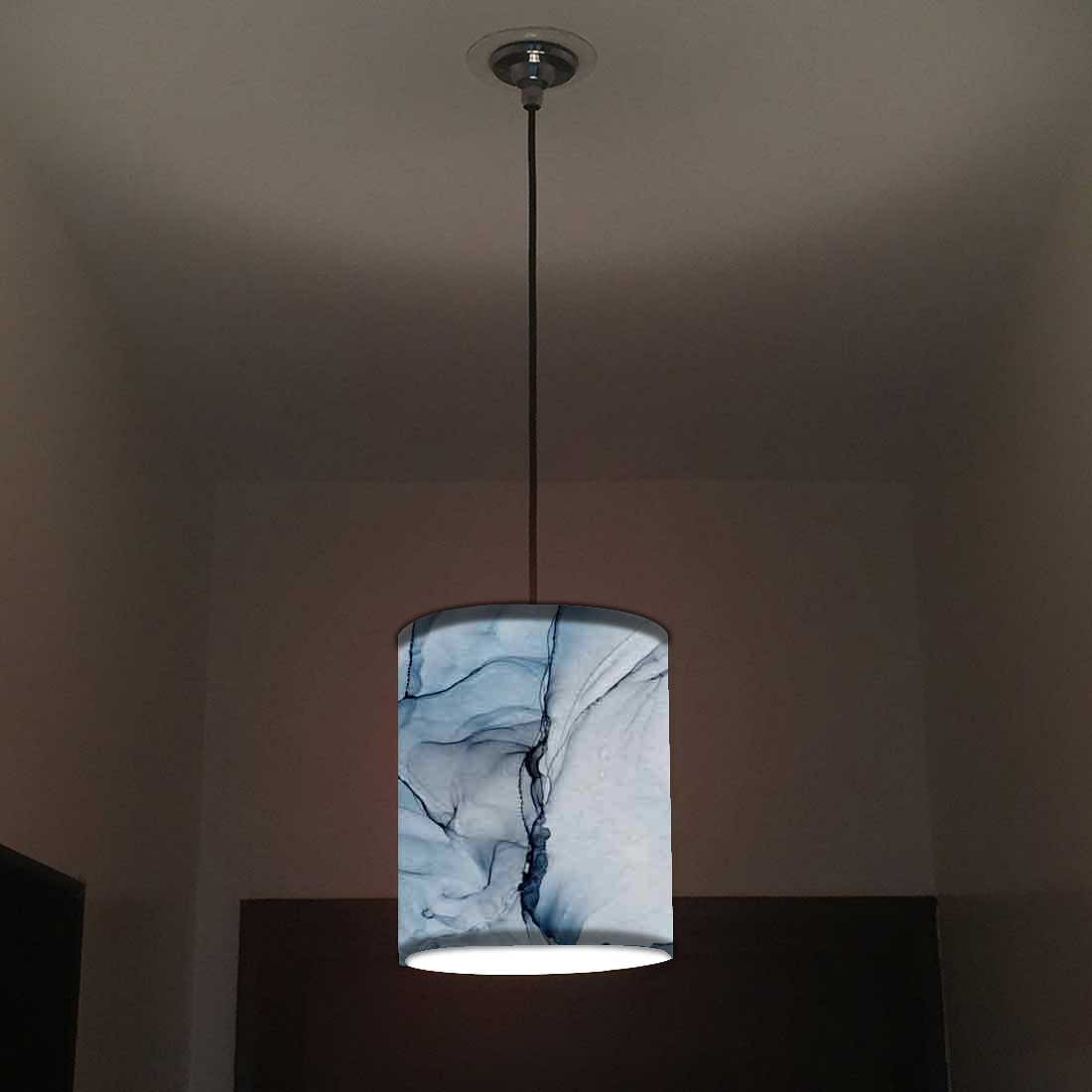 Ceiling Hanging Pendant Lamp Shade - Gray Ink Watercolor Nutcase