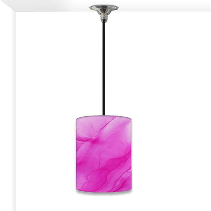 Ceiling Hanging Pendant Lamp Shade - Pink Ink Watercolor Nutcase